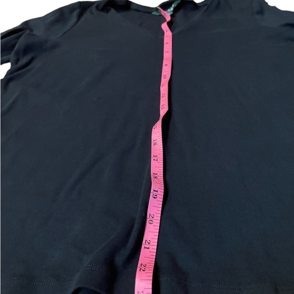 Lauren Ralph Lauren long sleeve black shirt with silver colored buttons size 1X - Picture 4 of 6